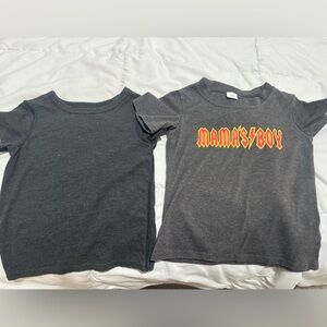 Mama's Boy Gray Kids T-Shirt